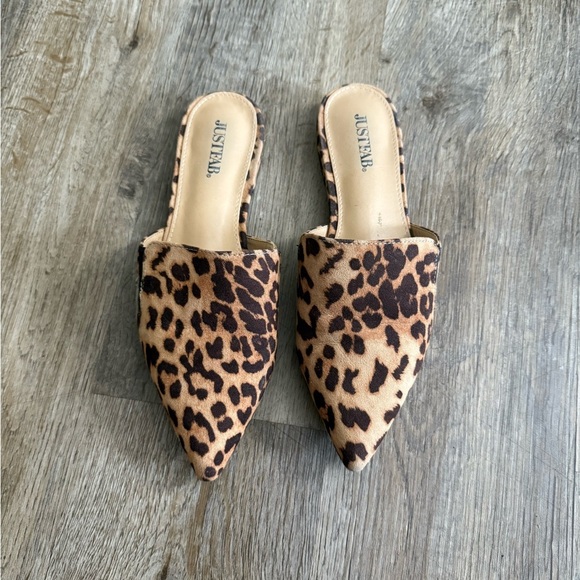 JustFab • Leopard Print Mules - Picture 2 of 7
